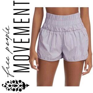 FP Movement Free People The Way Home High Rise Athletic Shorts Purple Size L